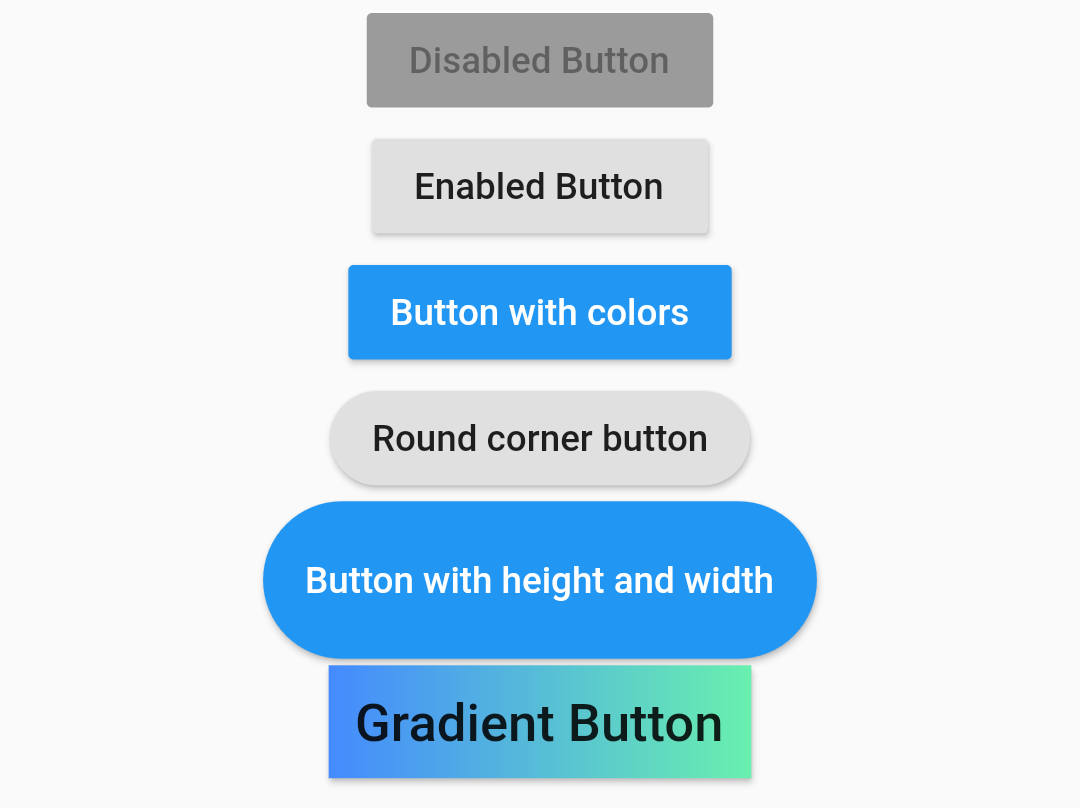 RaisedButton example in Flutter